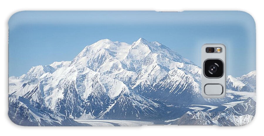 Denali Galaxy Case featuring the photograph Denali from the Air by Barbara Von Pagel