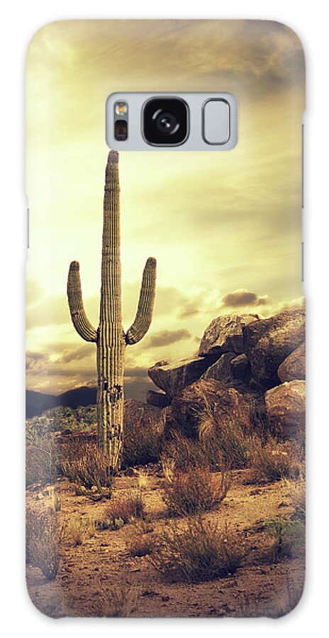 Saguaro Cactus Galaxy Case featuring the photograph Desert Cactus - Classic Southwest by Hillaryfox