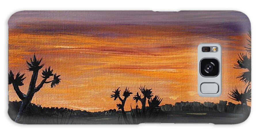 Calm Galaxy Case featuring the painting Desert Night by Anastasiya Malakhova