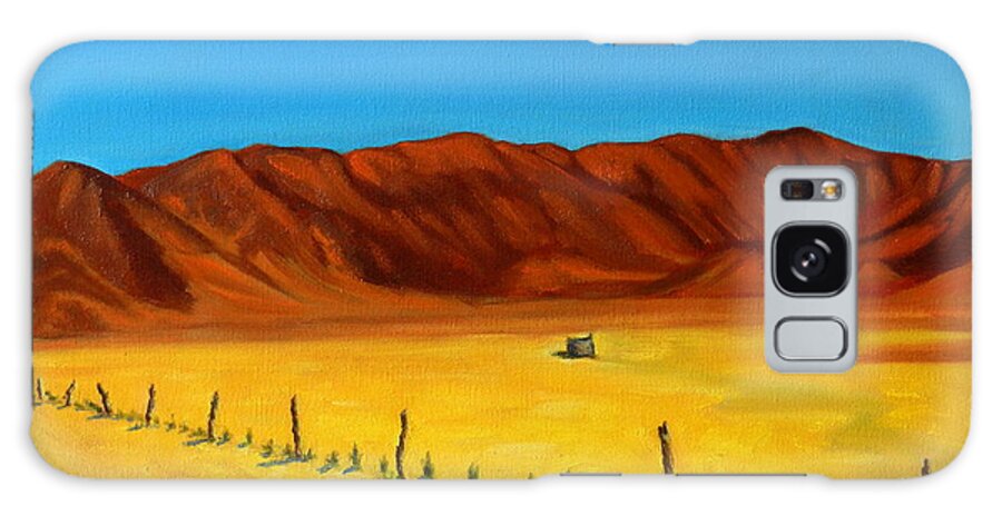 Landscape Galaxy Case featuring the painting Desert Privacy, Peru Impression by Ningning Li