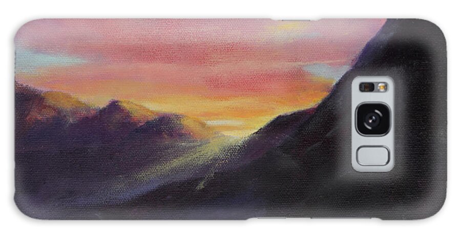 D￿r Galaxy Case featuring the painting Easter Sunrise by Maria Hunt