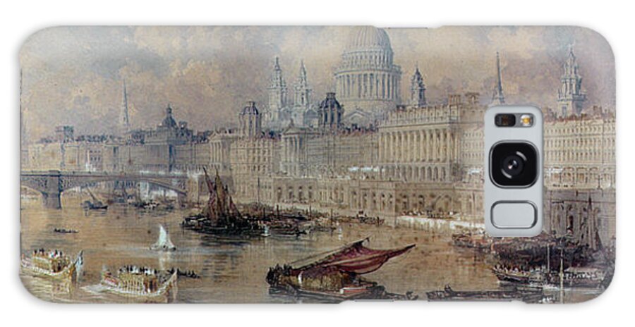 London Galaxy Case featuring the painting Design for the Thames Embankment by Thomas Allom