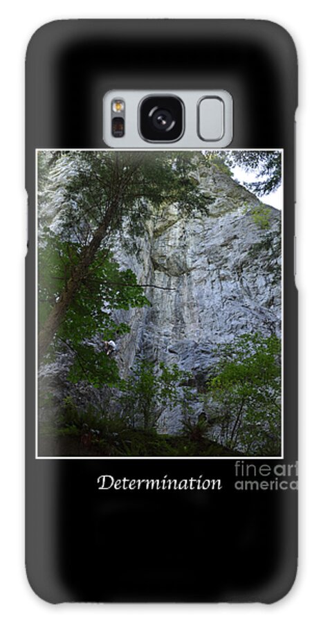 Rock-climbing Galaxy Case featuring the photograph Determination by Kirt Tisdale
