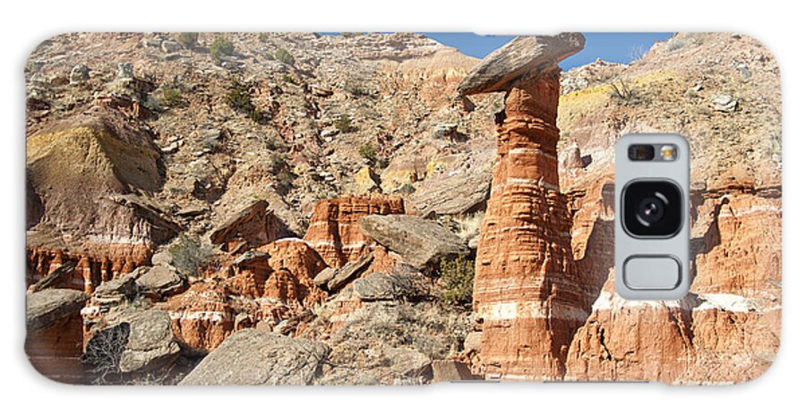 Palo Duro Canyon Galaxy Case featuring the photograph Devil's Tombstone in Palo Duro Canyon by Melany Sarafis