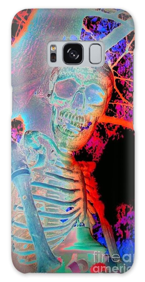 Skull Galaxy Case featuring the photograph Dia de Los Muertos1 by Karen Newell
