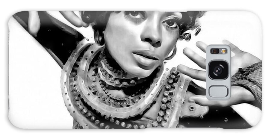 Diana Ross Art Galaxy Case featuring the digital art Diana Ross 2 by Byron FLi Walker