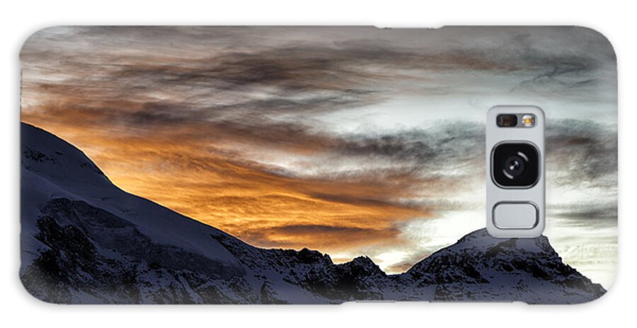  St. Moritz Galaxy Case featuring the photograph Diavolezza Sunrise by Timothy Hacker