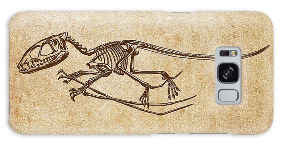 Dinosaur Galaxy Case featuring the digital art Dinosaur Pterodactylus by Aged Pixel