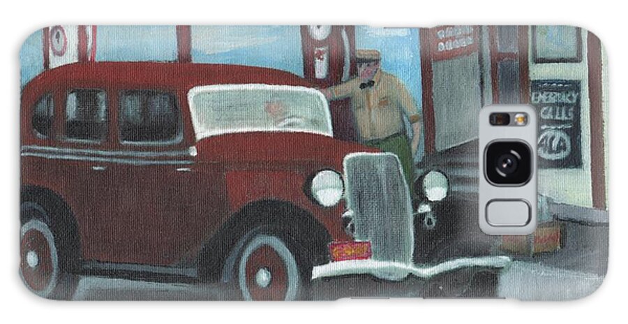 Vintage Car Galaxy Case featuring the painting Directions by Cliff Wilson