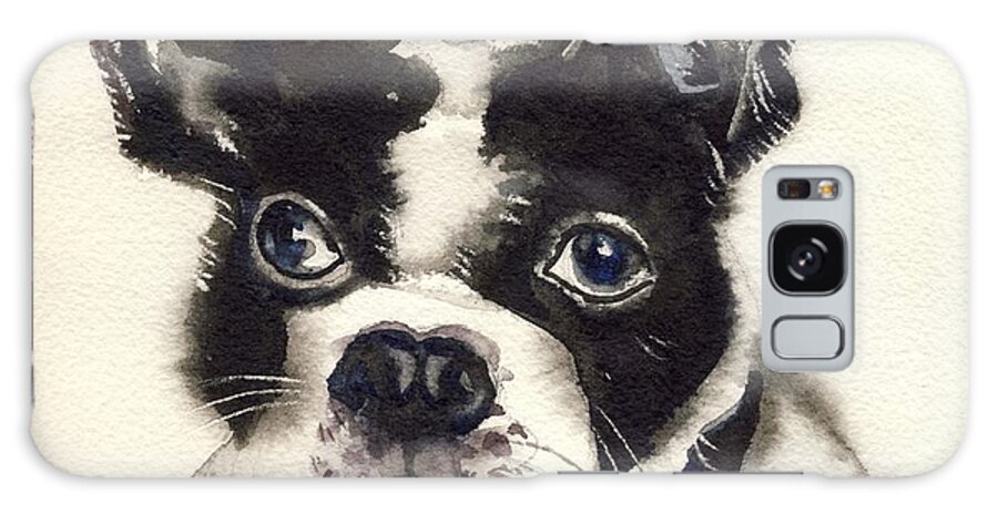 Dog Galaxy Case featuring the painting Dog Watercolor by Alfred Ng