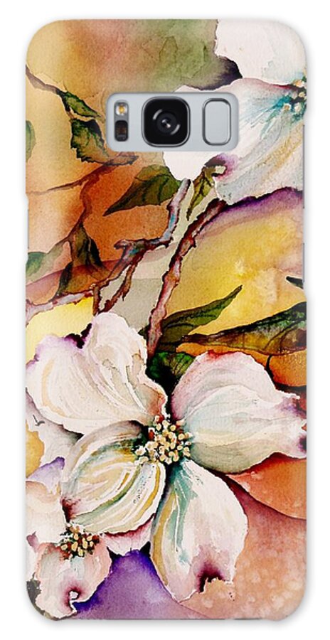 Dogwoods Galaxy Case featuring the painting Dogwood in Spring Colors by Lil Taylor