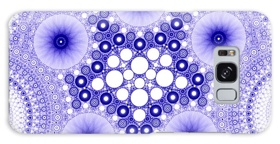 Circle Galaxy S8 Case featuring the digital art Doily 3 by Rick Chapman