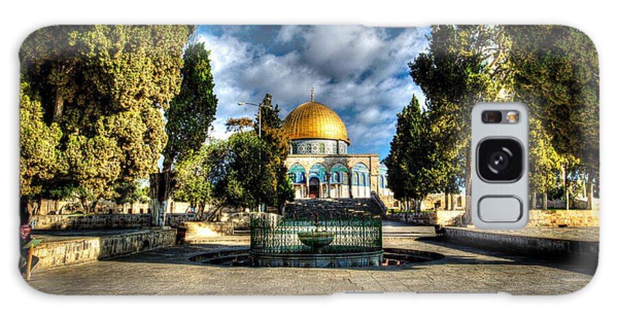 Dome Of The Rock Galaxy Case featuring the photograph Dome of the Rock HDR by David Morefield
