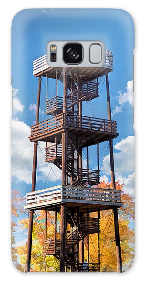 Door County Galaxy Case featuring the painting Door County Eagle Tower Peninsula State Park by Christopher Arndt
