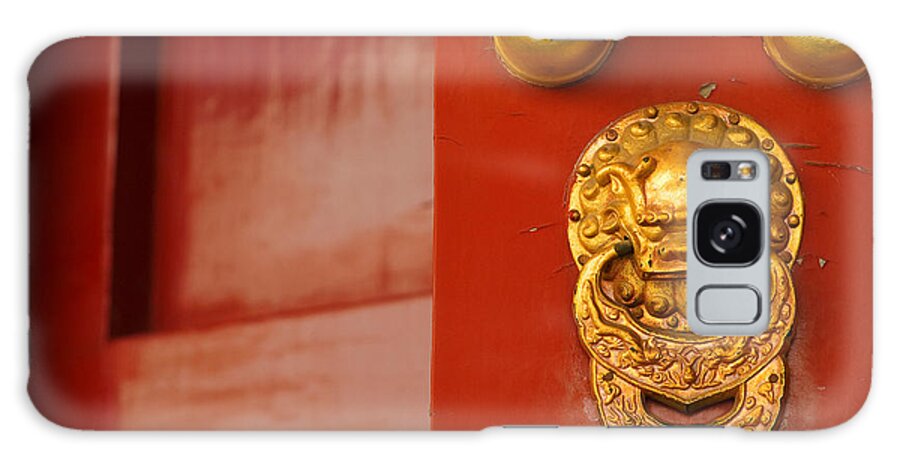 China Galaxy Case featuring the photograph Door Handle by Sebastian Musial