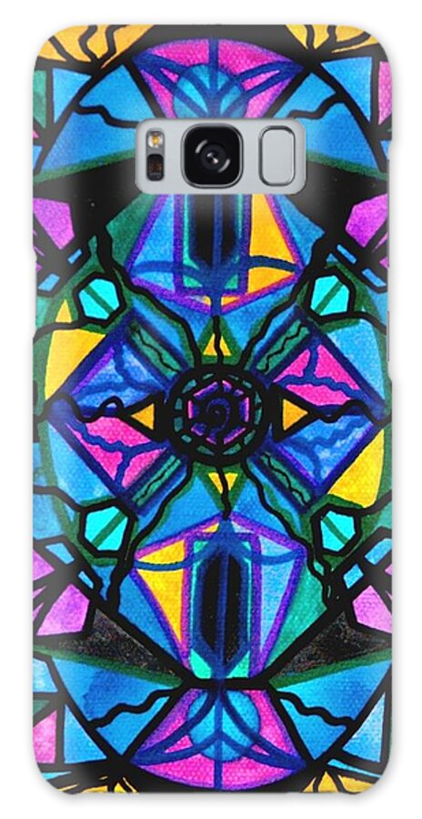Dopamine Galaxy Case featuring the painting Dopamine by Teal Eye Print Store