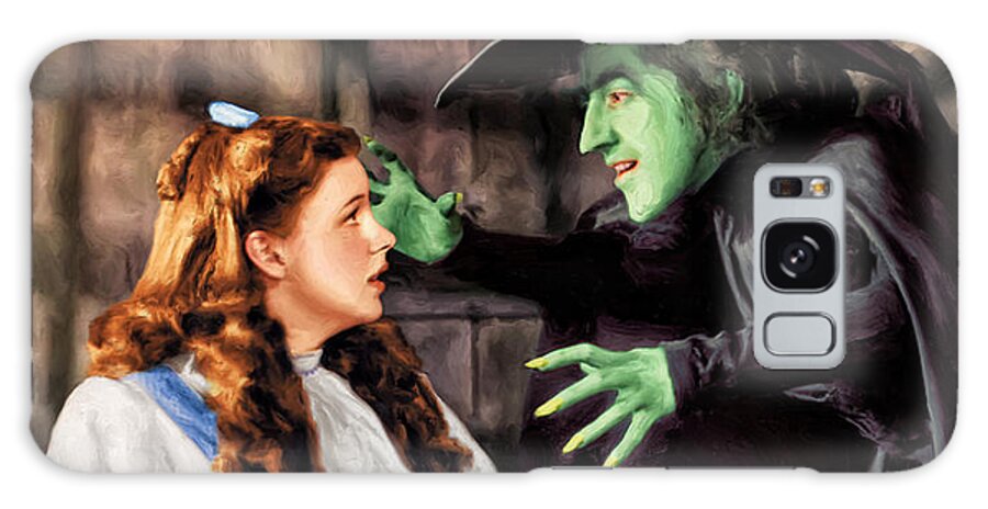 Dorothy Galaxy Case featuring the painting Dorothy and the Wicked Witch by Dominic Piperata