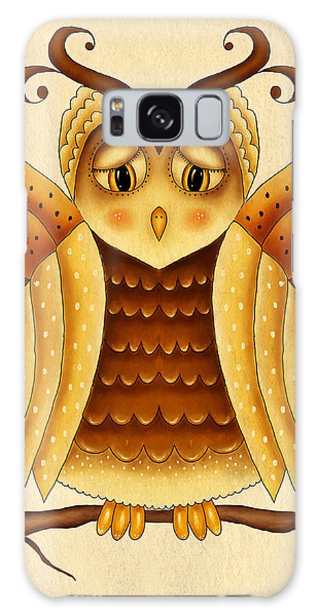 Owl Galaxy Case featuring the painting Dottie by Brenda Bryant