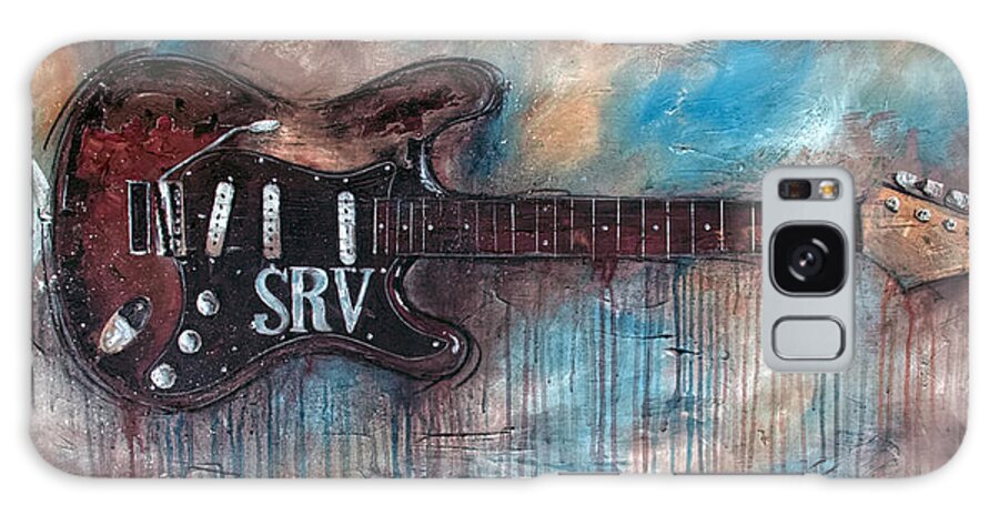 Stevie Ray Vaughan Galaxy Case featuring the painting Double Trouble by Sean Parnell