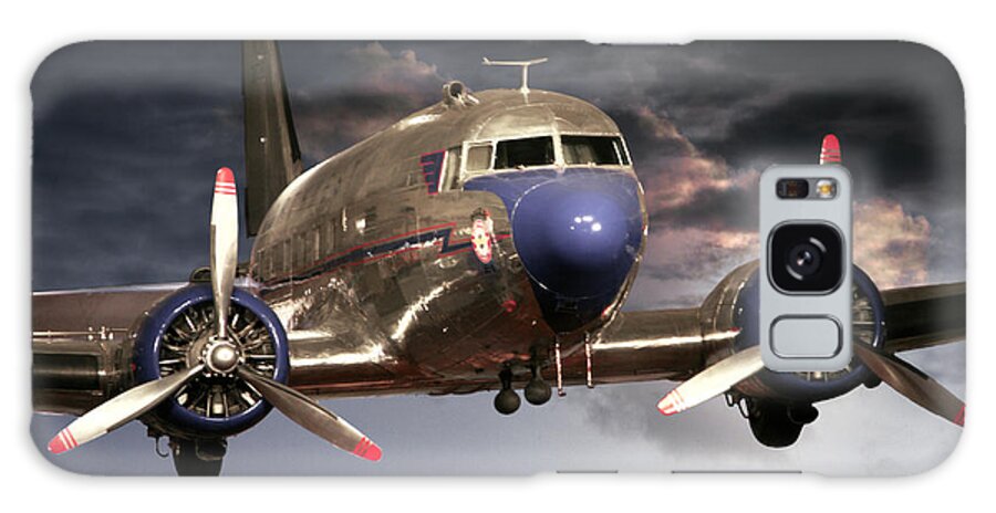 Plane Galaxy Case featuring the photograph Douglas DC 3 by John Haldane