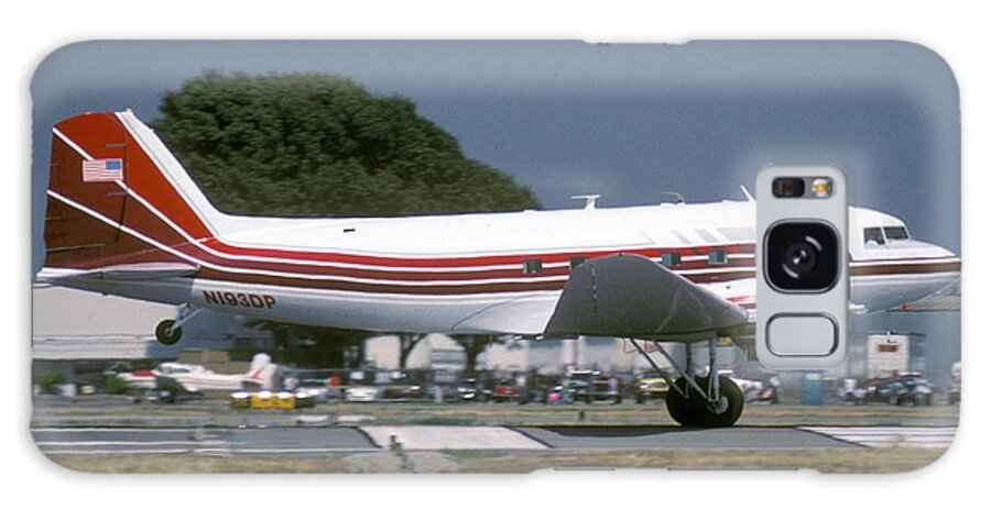 Airplane Galaxy Case featuring the photograph Douglas DC-3 N193DP Van Nuys Airport June 23 2000 by Brian Lockett
