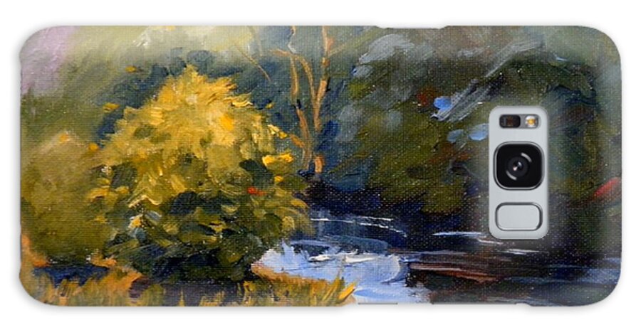 Bushes Galaxy S8 Case featuring the painting Downstream by Sharon Casavant