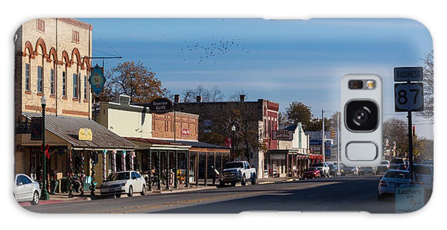 Boerne Galaxy Case featuring the photograph Downtown Boerne by Ed Gleichman
