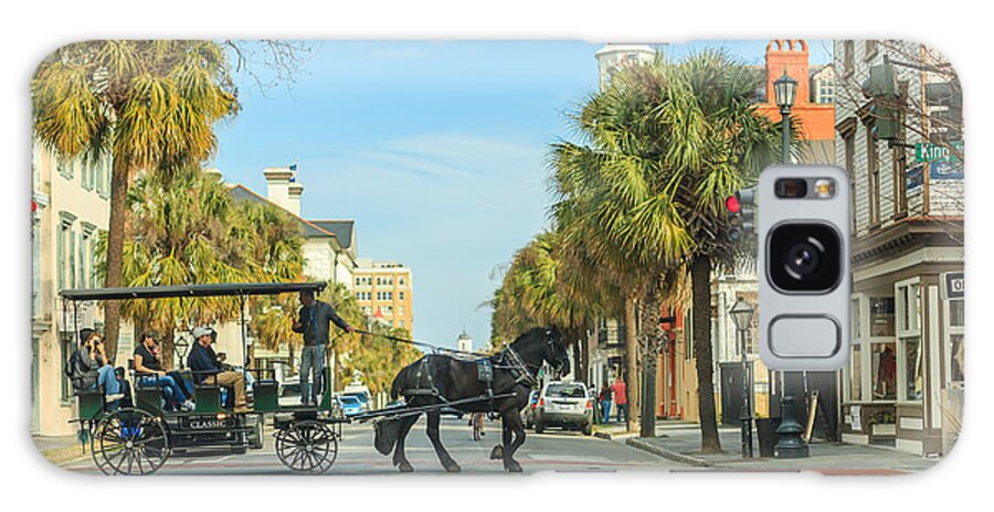 Charleston Galaxy Case featuring the photograph Downtown Charleston Stroll by Patricia Schaefer