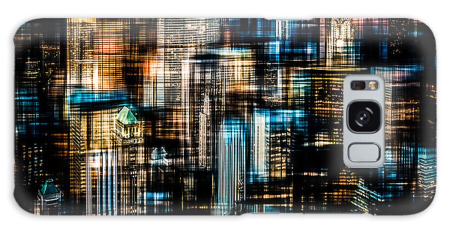 Nyc Galaxy Case featuring the photograph Downtown II - dark by Hannes Cmarits