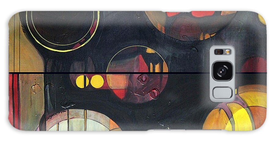 Diptych Galaxy Case featuring the painting Drama Resolved 1 And 3 by Marlene Burns