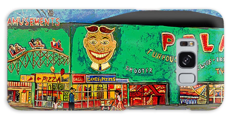 Asbury Park Palace Galaxy Case featuring the painting Dreams of the Palace by Patricia Arroyo