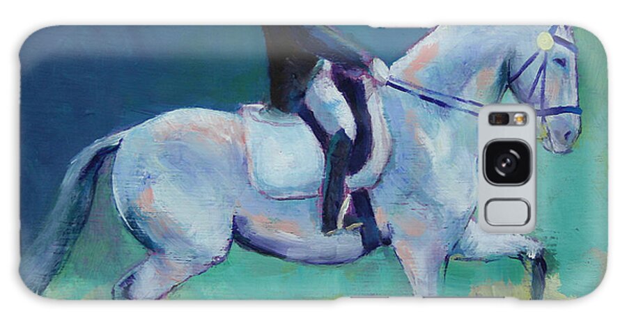 Horse Galaxy Case featuring the painting Dressage by Carol Jo Smidt