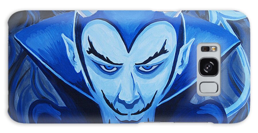 Devil Galaxy Case featuring the painting Devil who is blue by Tommy Midyette