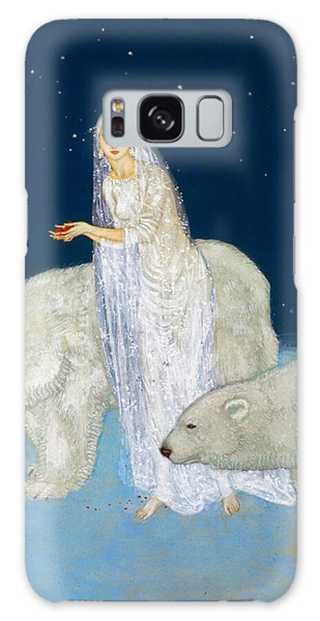 1915 Galaxy Case featuring the painting The Ice Maiden, 1915 by Edmond Dulac