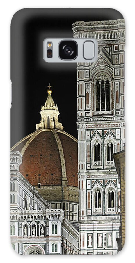 Tranquility Galaxy Case featuring the photograph Duomo And Campanile Night View by Izzet Keribar