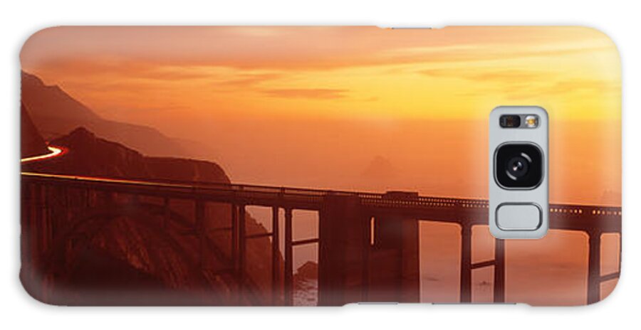 Photography Galaxy S8 Case featuring the photograph Dusk Hwy 1 W Bixby Bridge Big Sur Ca Usa by Panoramic Images