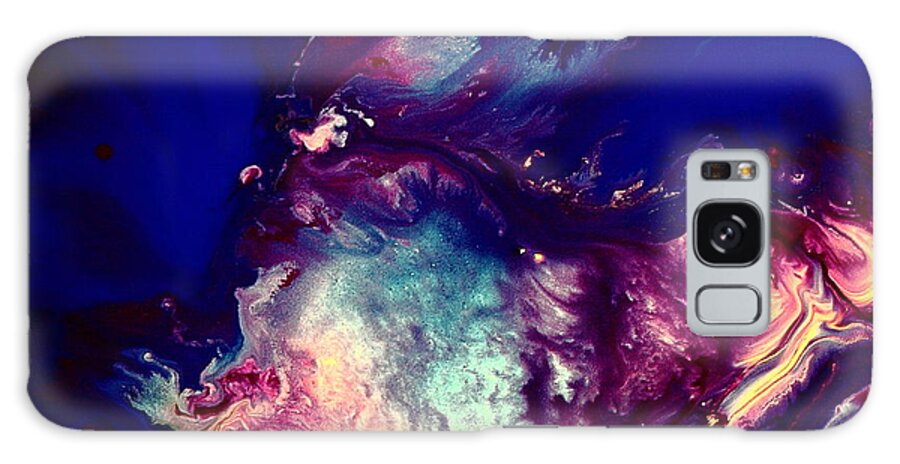 Dust Galaxy Case featuring the painting Dust Wave - Temporary Abstract Art by kredart by Serg Wiaderny