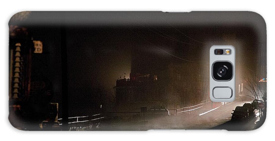 Night Galaxy Case featuring the photograph Early Misty Morning in Jerome Az by Ron Chilston