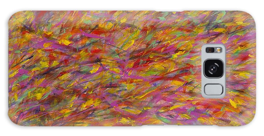 Abstract Galaxy Case featuring the painting Easy Flow by Angela Bushman