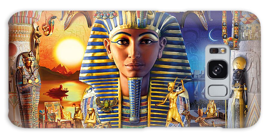 Andrew Farley Galaxy Case featuring the photograph Egyptian Treasures II by MGL Meiklejohn Graphics Licensing