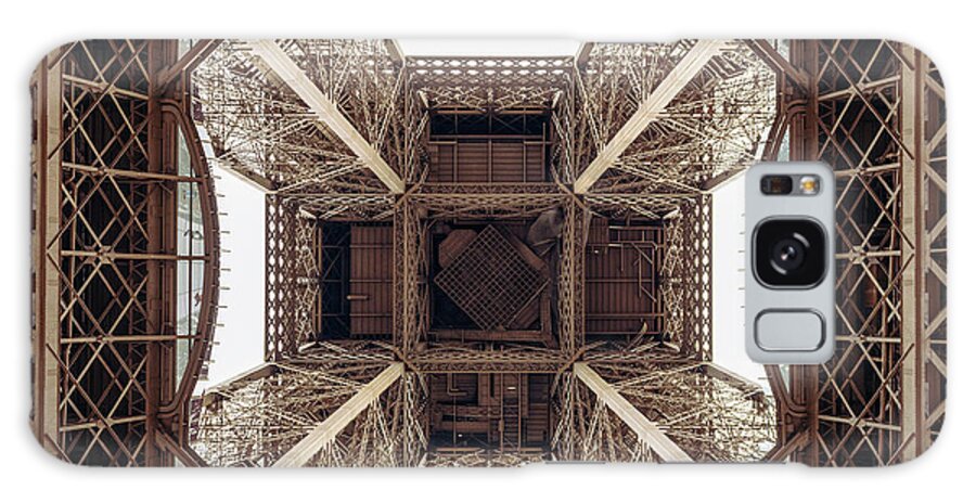Civil Engineering Galaxy Case featuring the photograph Eiffel Tower Structure From Directly by Georgeclerk