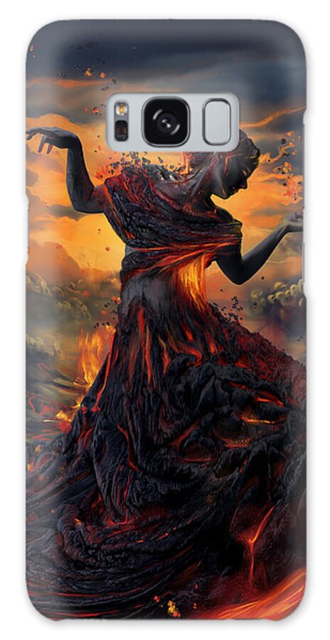 Fire Galaxy Case featuring the digital art Elements - Fire by FireFlux Studios