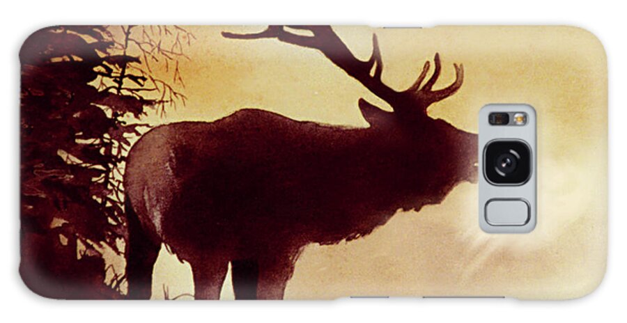 Elk Galaxy Case featuring the painting Elk Bugle by Jill Westbrook