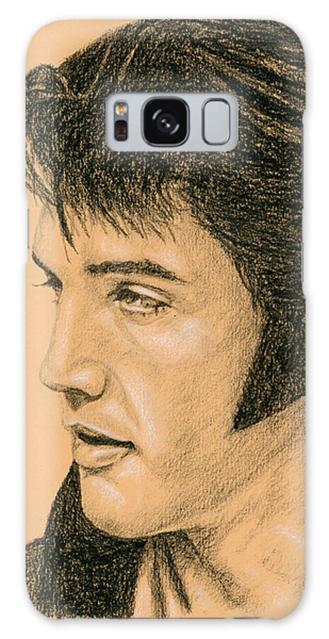 Elvis Galaxy Case featuring the drawing Elvis Las Vegas 69 by Rob De Vries