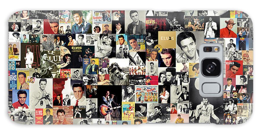 Elvis Presley Galaxy Case featuring the digital art Elvis The King by Zapista OU