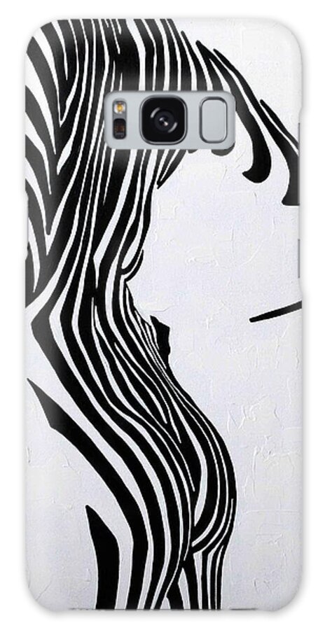Black And White Galaxy S8 Case featuring the painting Embrace it by Sonali Kukreja