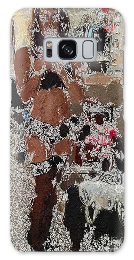 A Woman Galaxy Case featuring the mixed media Empowerment by Lauren Serene