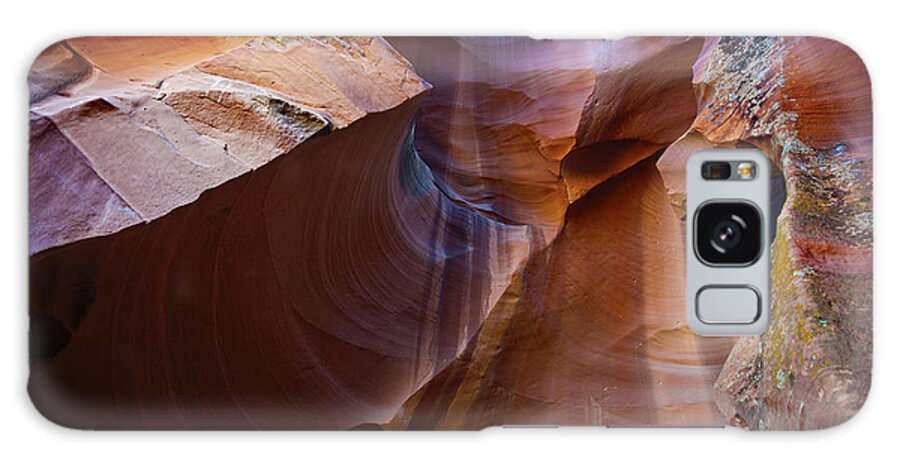Scenics Galaxy Case featuring the photograph Enchanting Antelope Canyon With Lichen by Pavliha