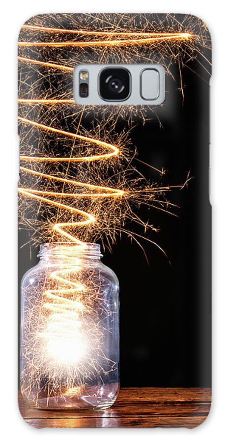 Releasing Galaxy Case featuring the photograph Energy Escaping Jar by Pm Images