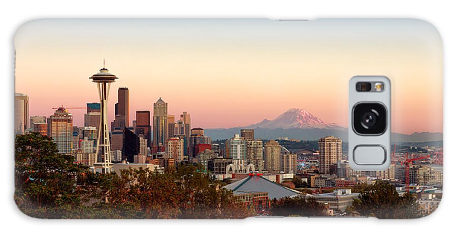 Seattle Galaxy Case featuring the photograph Evening Glow by Beve Brown-Clark Photography